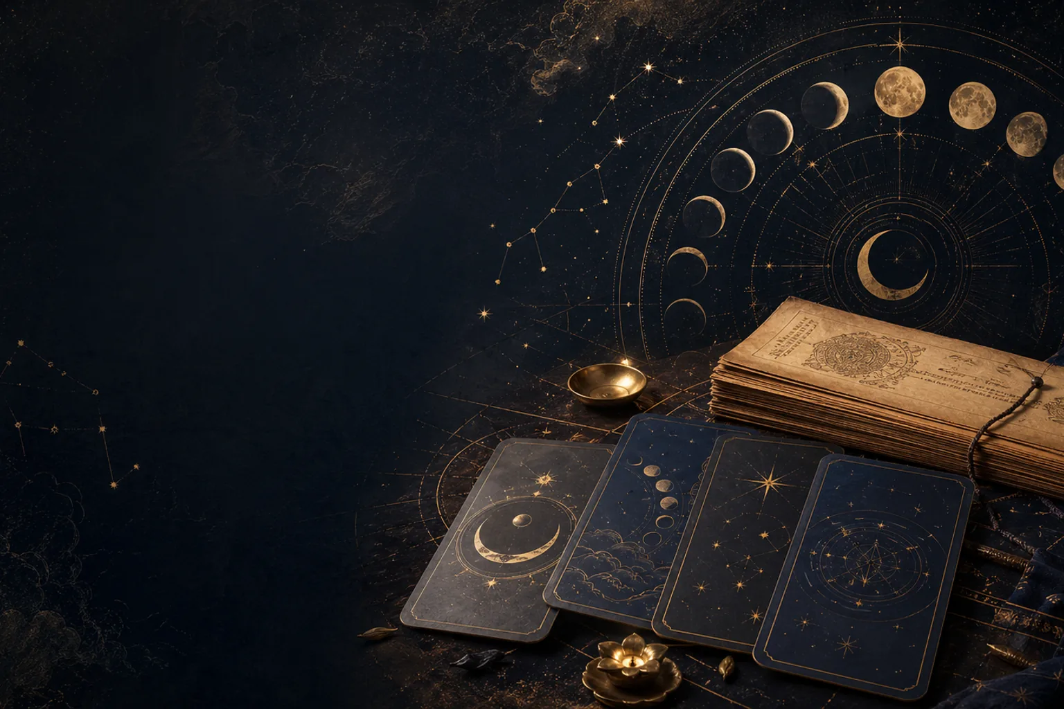 Celestial illustration for Chandrashtama learning guides